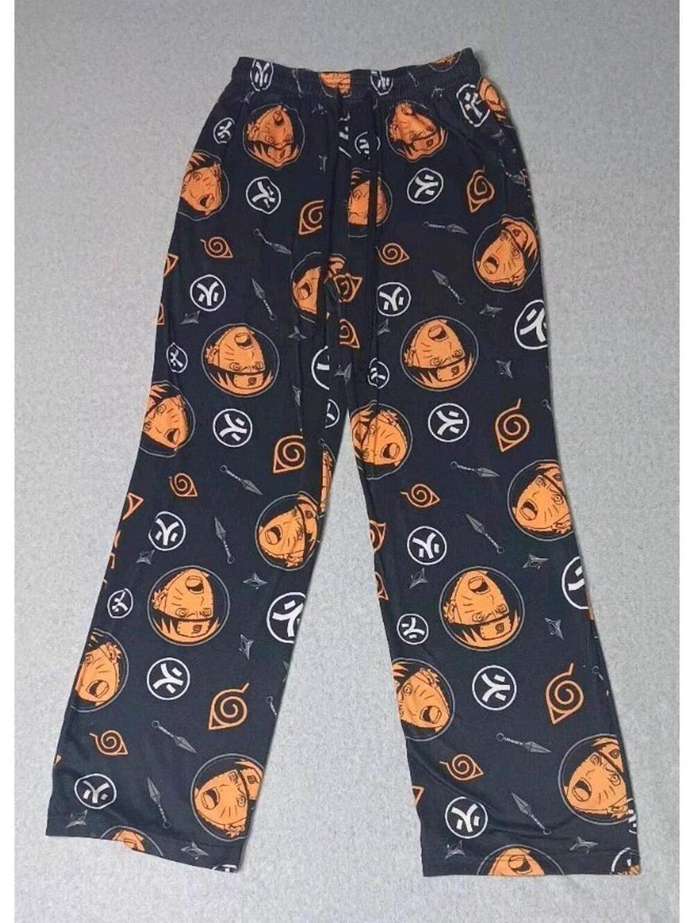 Naruto Shippuden Pajama Sleep Pants Mens Size Small Multicolor all-over print... - Picture 1 of 12
